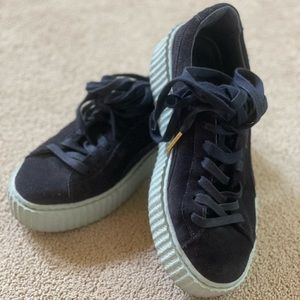 Puma Fenty Creepers by Rihanna Blue Suede Sneakers